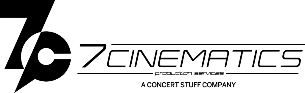 CSG branded logo of 7 Cinematics company in Black