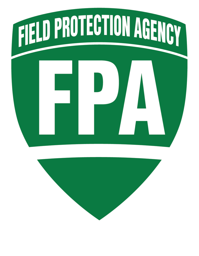 CSG branded logo of Field Protection Agency (FPA) company in Green and White