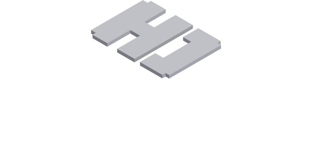 CSG branded logo of HD Flooring company in Gray and White