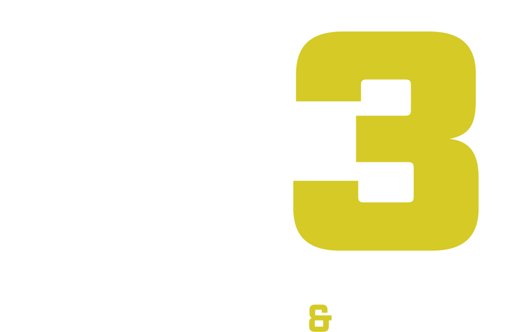 CSG branded logo of Show Services & Storage (S3) company in White and Yellow