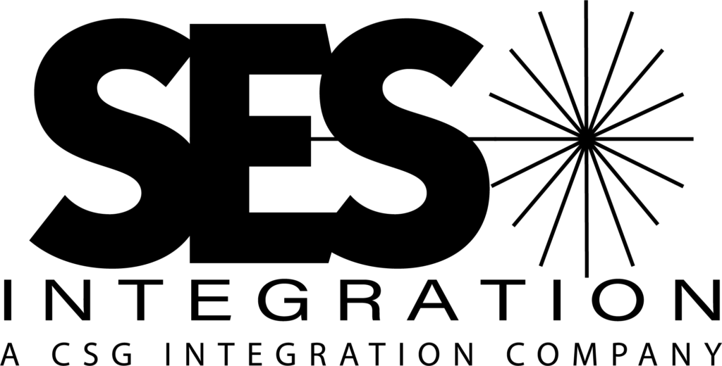 CSG branded logo of SES Integration company in Black